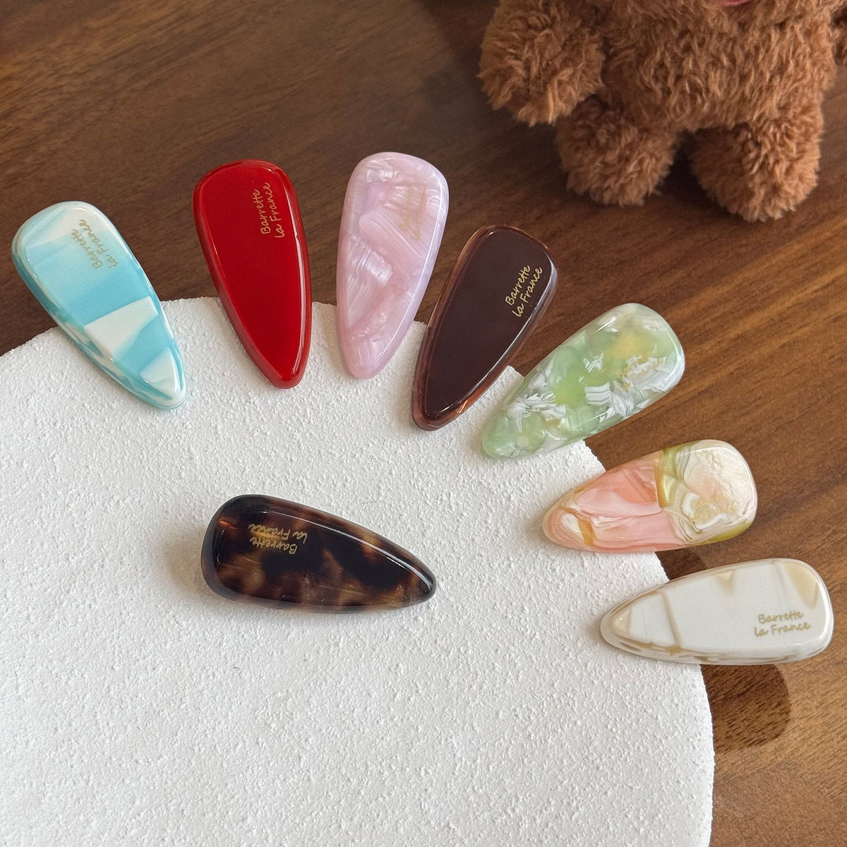 4mm Water droplet hair clip