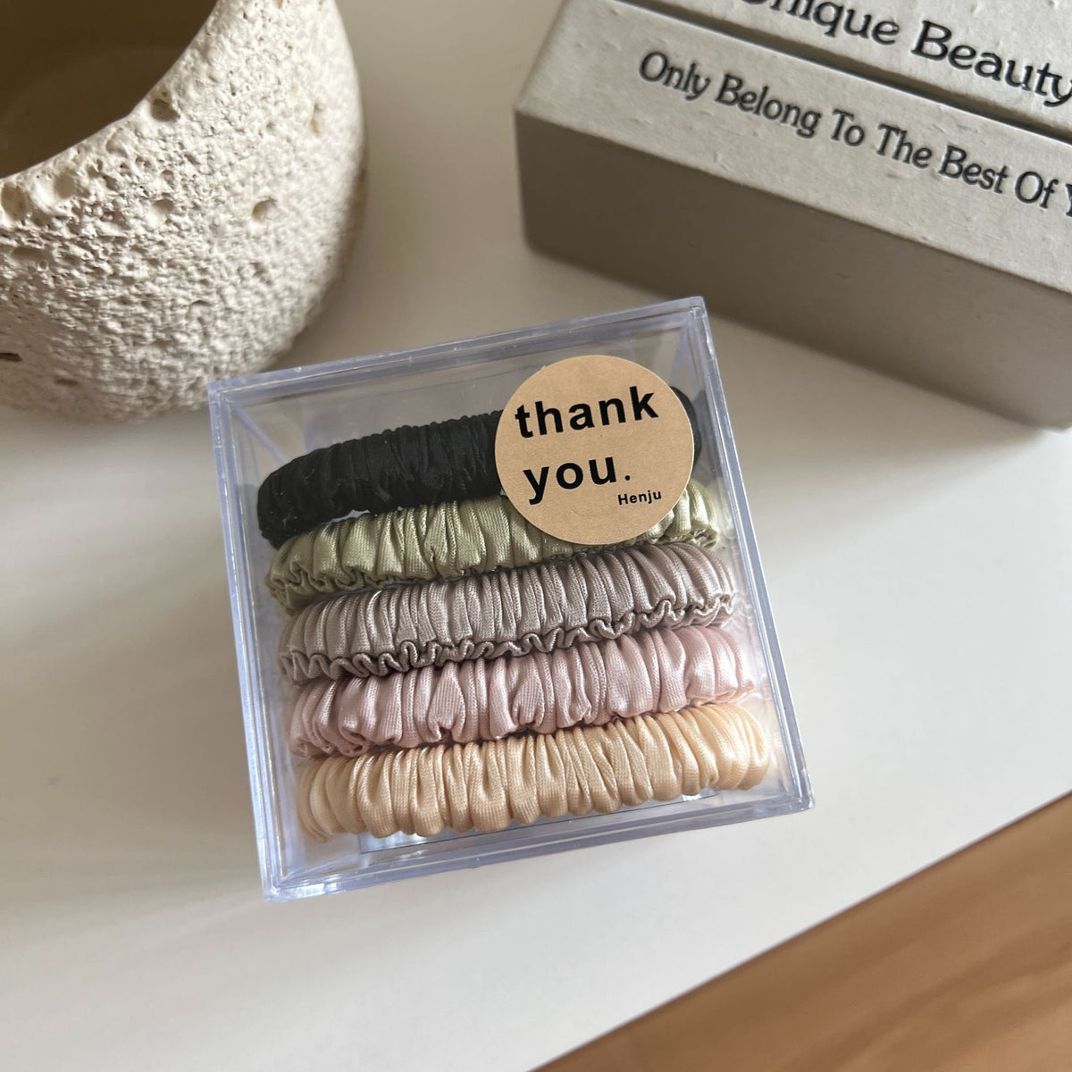 elasticity satin pleated small intestine ring rubber band ins high value ponytail hair band hair tie