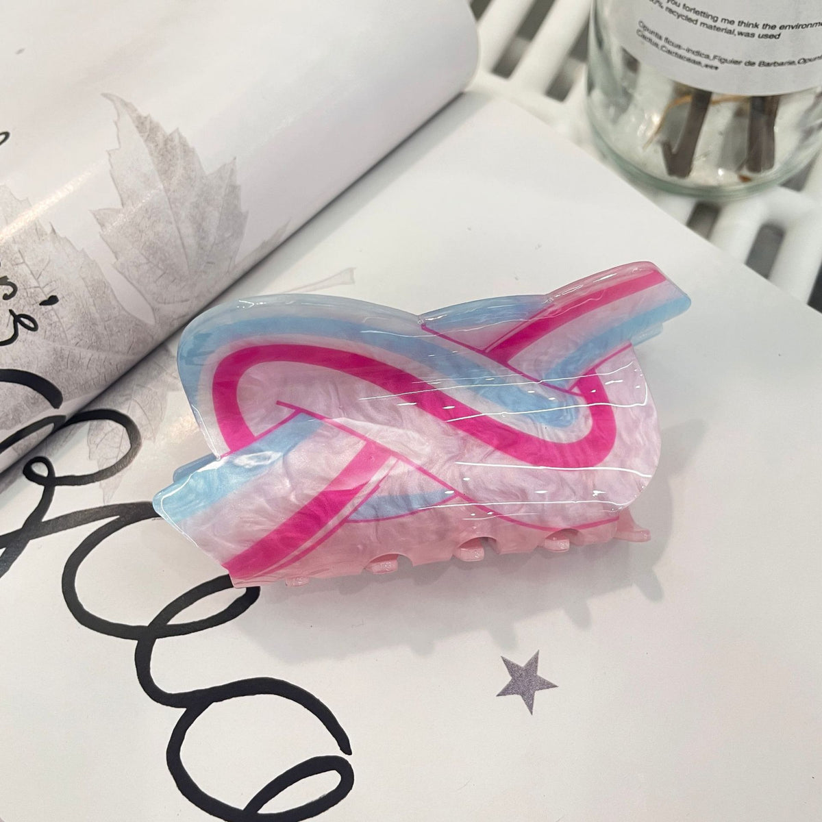 dopamine hair clip angel wing shark hair claw