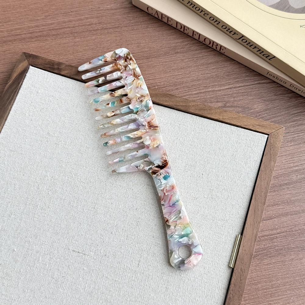 Light luxury acetic acid shell pattern hair comb