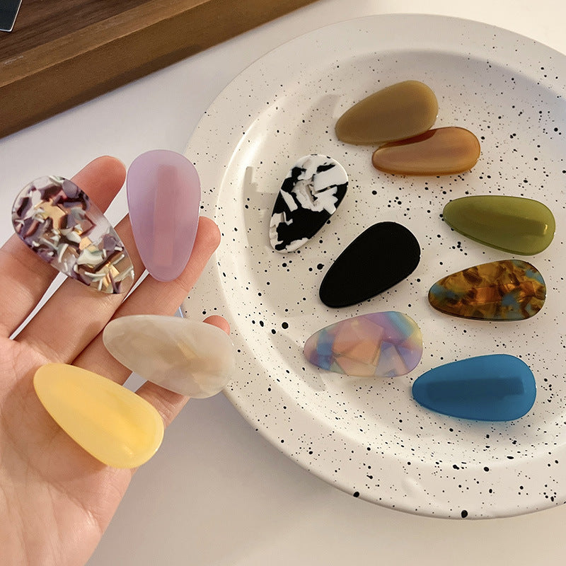 2pcs Teardrop-shaped Hair Clip