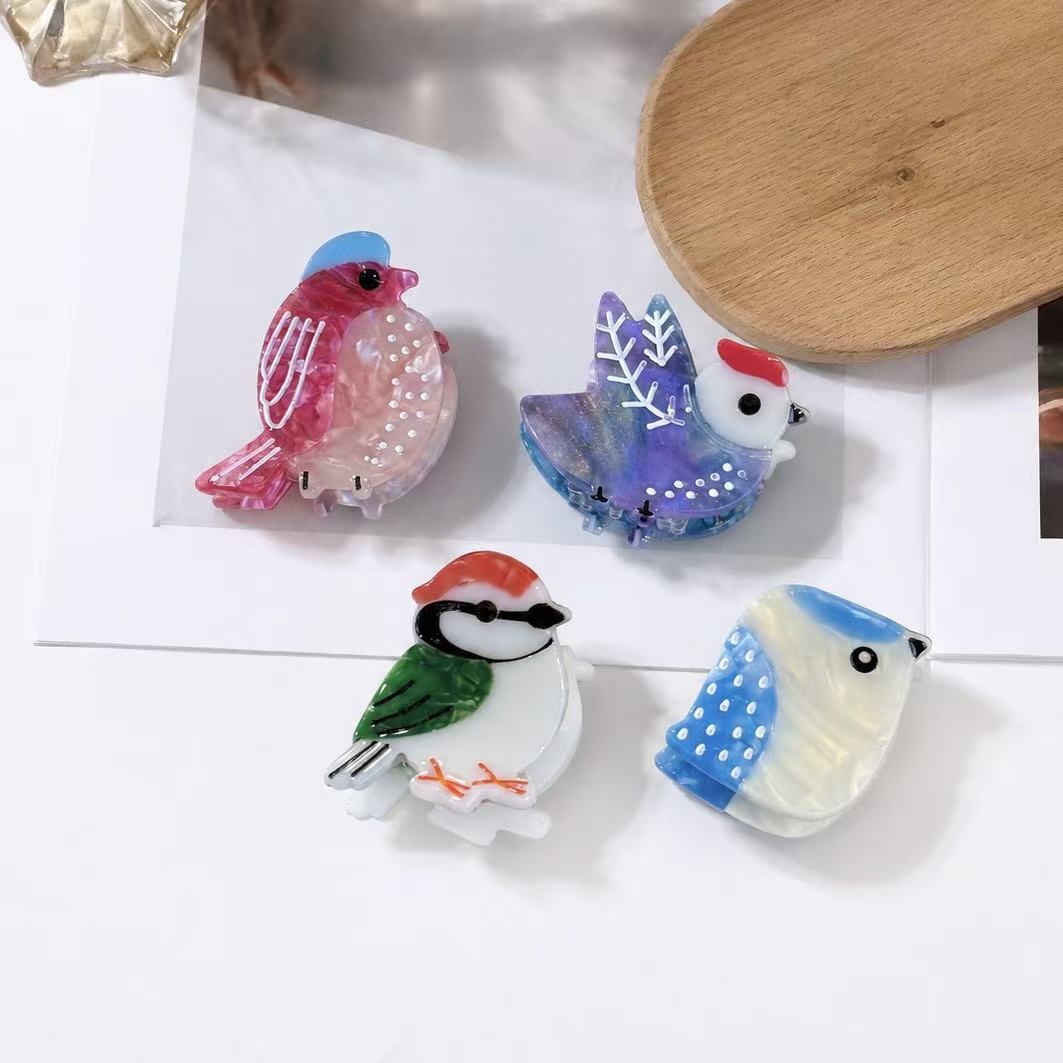 mini bird hair claw