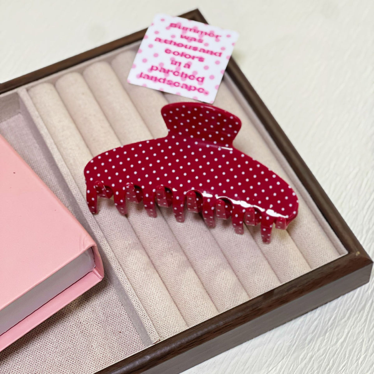 Polka Dot Hair Claw