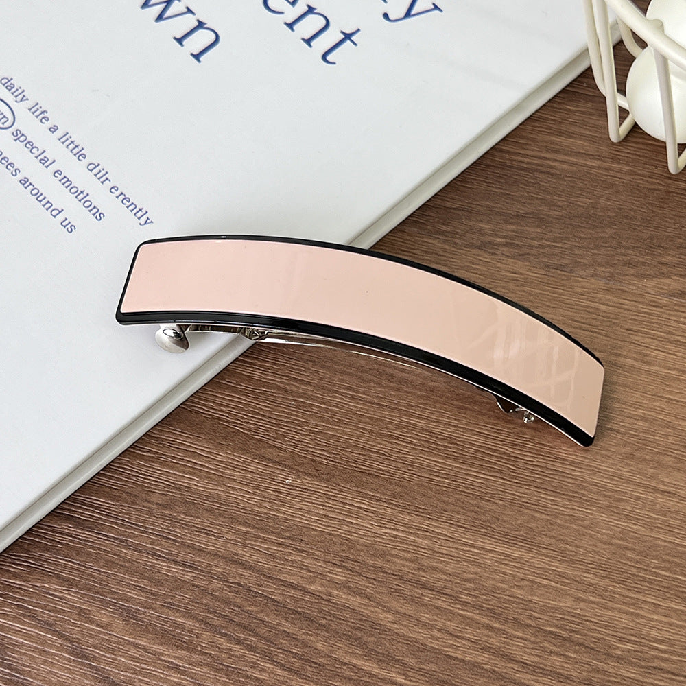 Cross-border new curved hairpin, high-end light luxury ponytail hair clip
