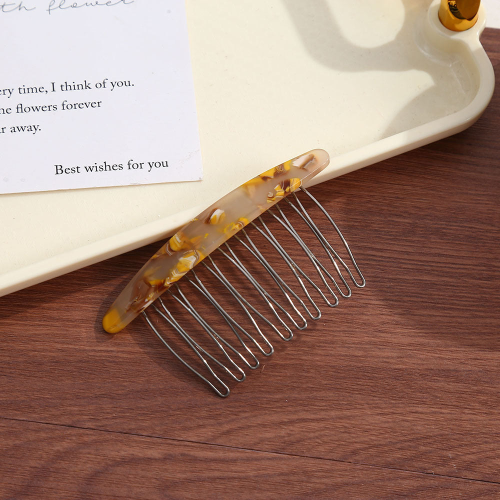 Hairpin Female disc hair plug comb hairpin
