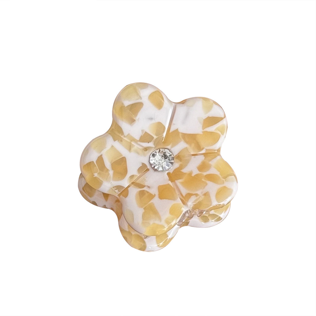 Mini Broken Diamond Flower Hair Claw