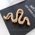 snake-shaped metal hair claw