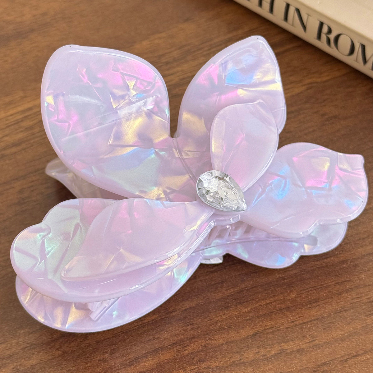 Korean premium sense grab clip imitation acetic acid hairpin shark clip children's exquisite cute butterfly premium hair accessories hairpin