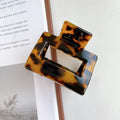 Small square hair claw