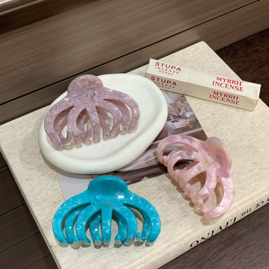 Pattern octopus claw clip