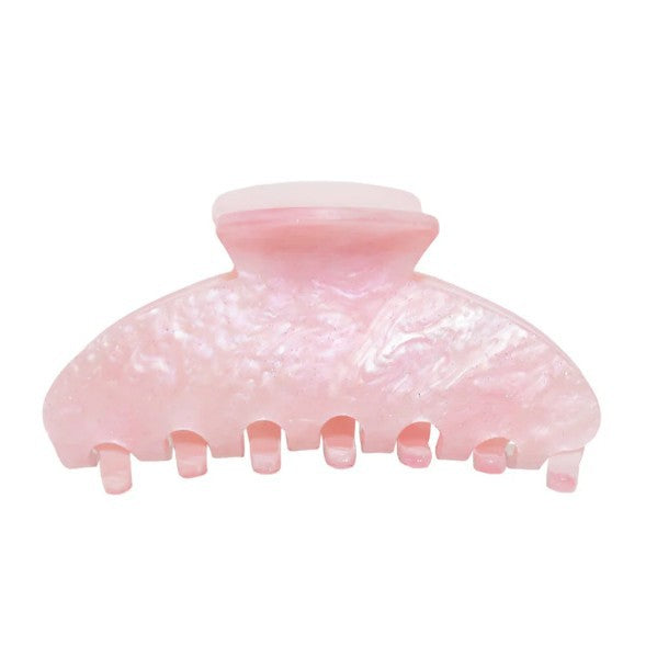 girl sweet pink fresh simple hair claw