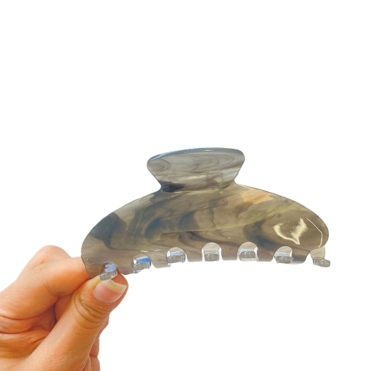 jelly colorful large hair claw