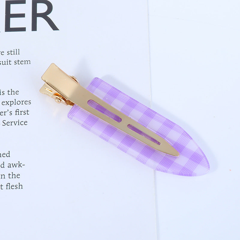 New Internet celebrity women's acetic acid plate seamless hairpin