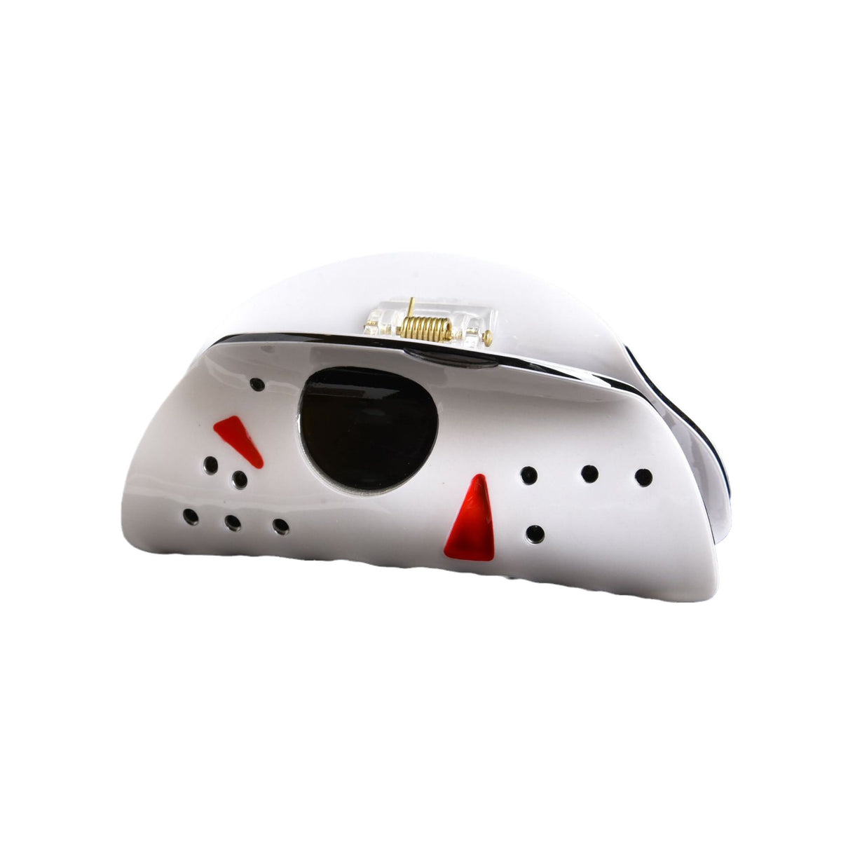 Halloween ghost big mask hair claw