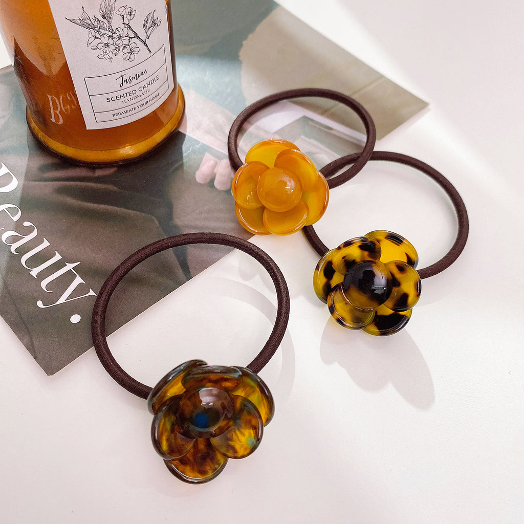 Three-dimensional Camellia hair clip