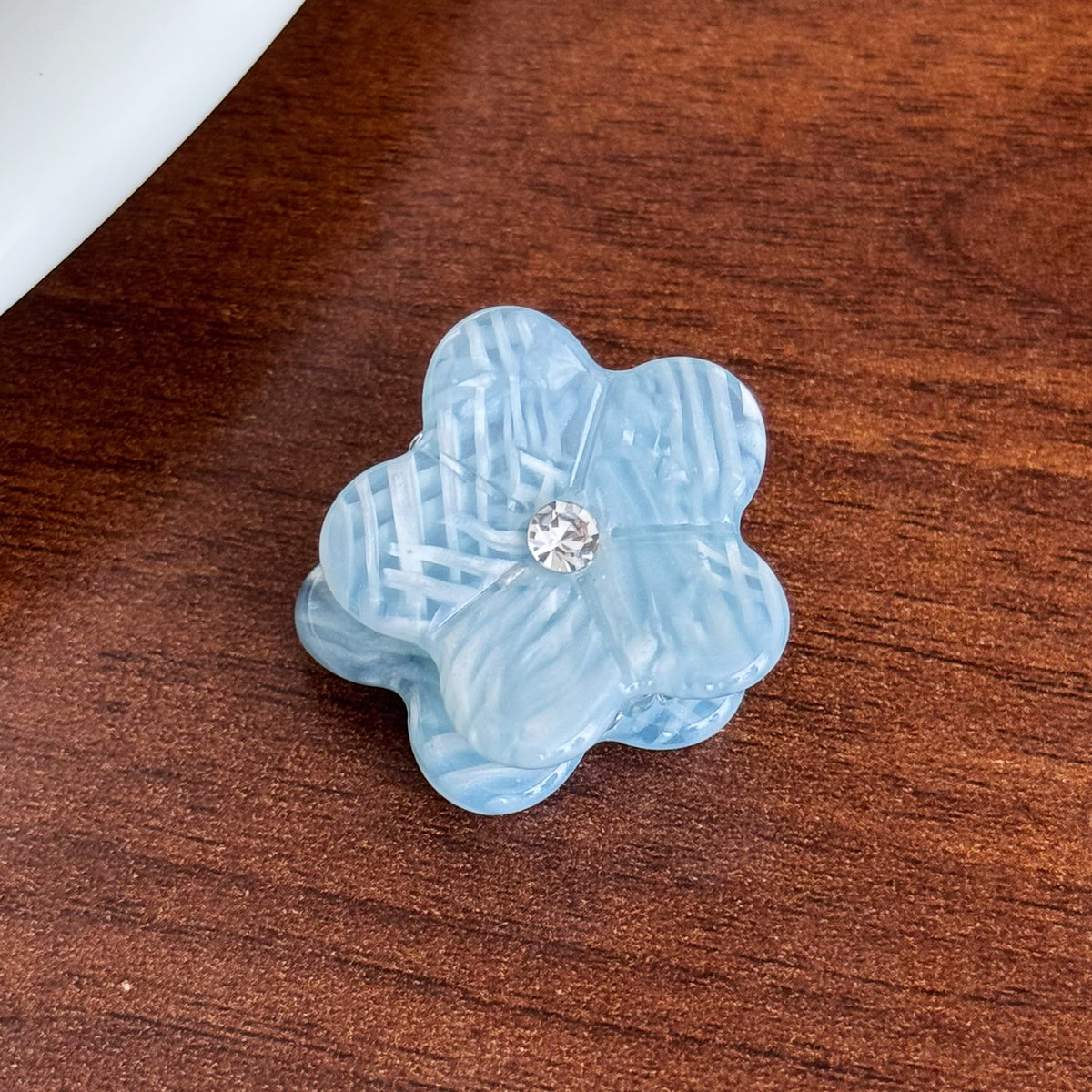 Mini Broken Diamond Flower Hair Claw