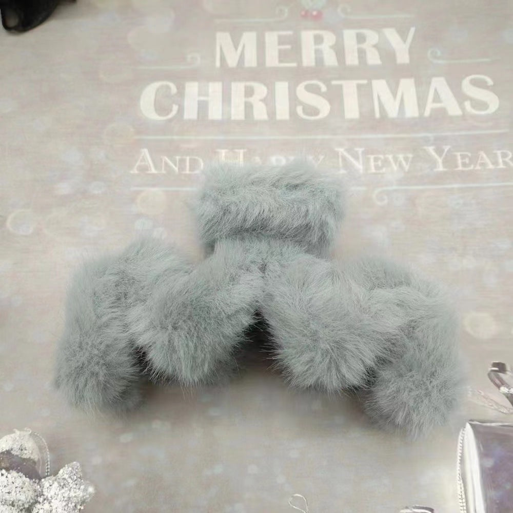 Autumn/Winter Plush Claw Clip