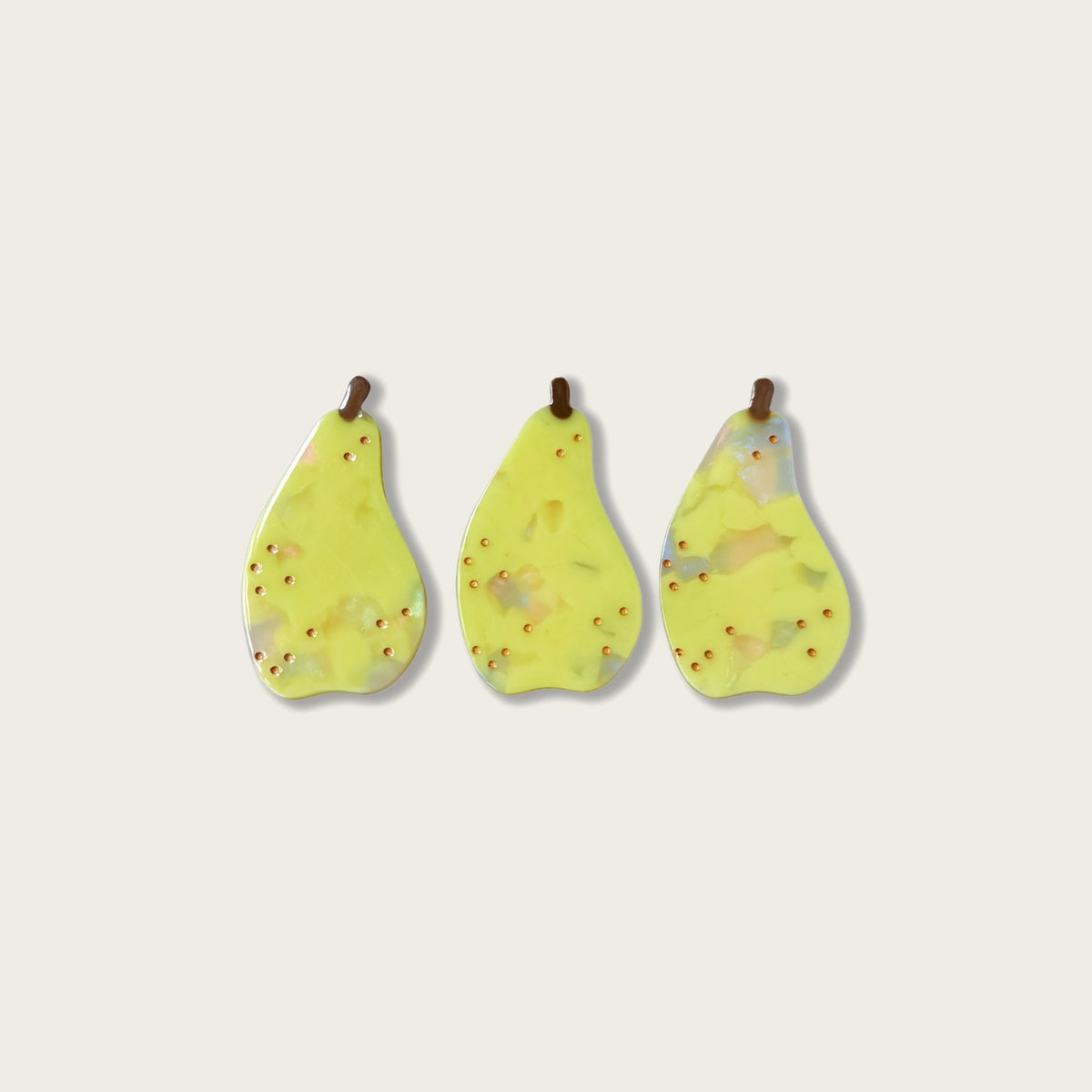 Pear Hair Clip