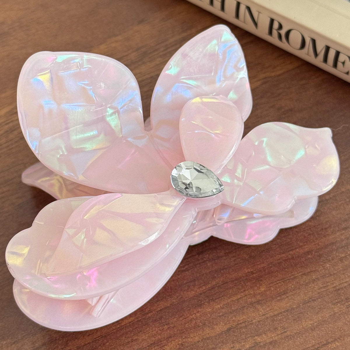 Korean premium sense grab clip imitation acetic acid hairpin shark clip children's exquisite cute butterfly premium hair accessories hairpin