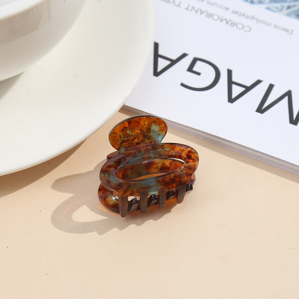 French acetic acid hairpin retro hollow tortoiseshell hair claw