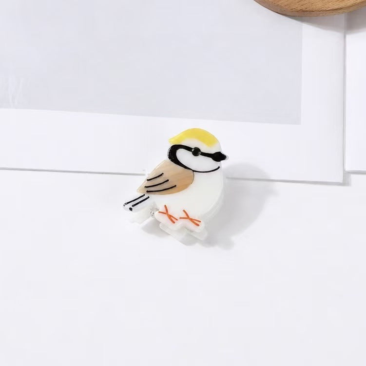mini bird hair claw