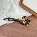 puppy one-word clip twist clip bangs clip side clip advanced sense back head hair clip