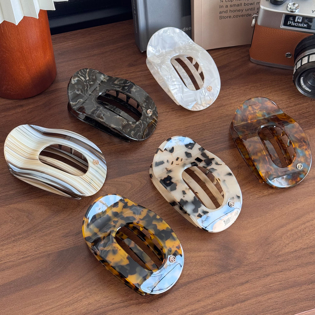 Flat Grab Clip Back Head Disc Hair Claw