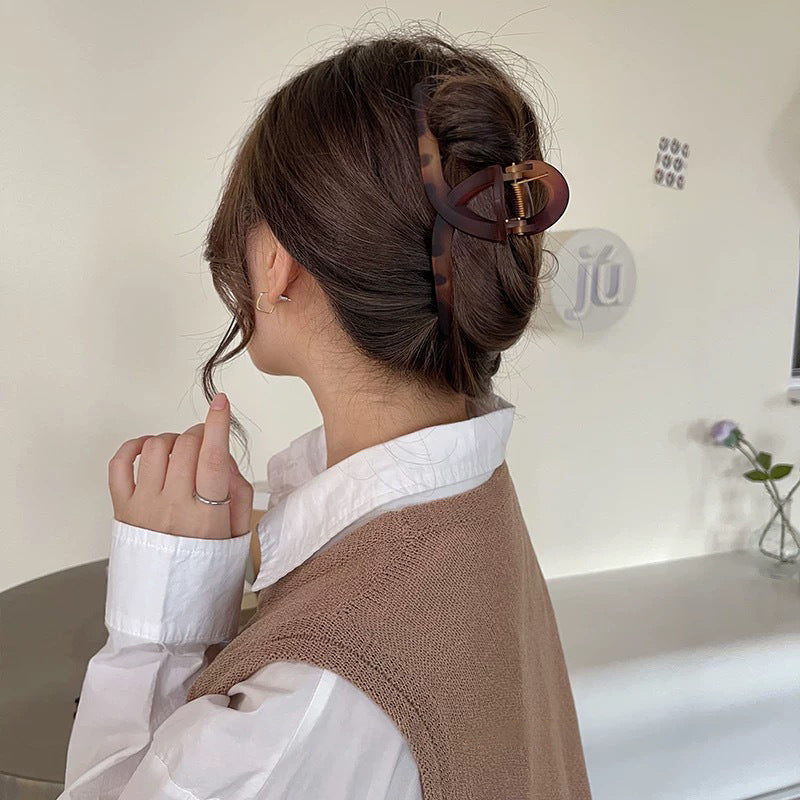 Morandi matte hairpin matte texture large hair claw
