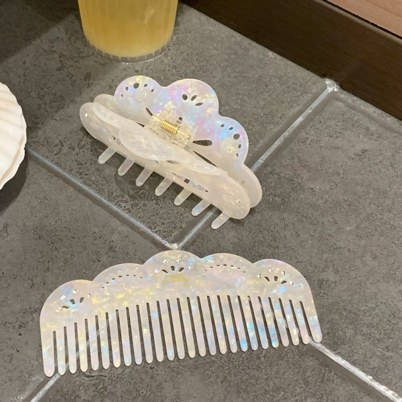 Mermaid White Hair Comb