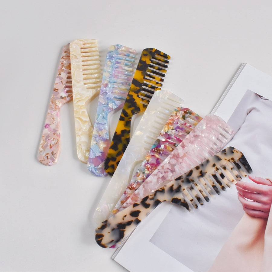 retro acetic acid portable hair comb