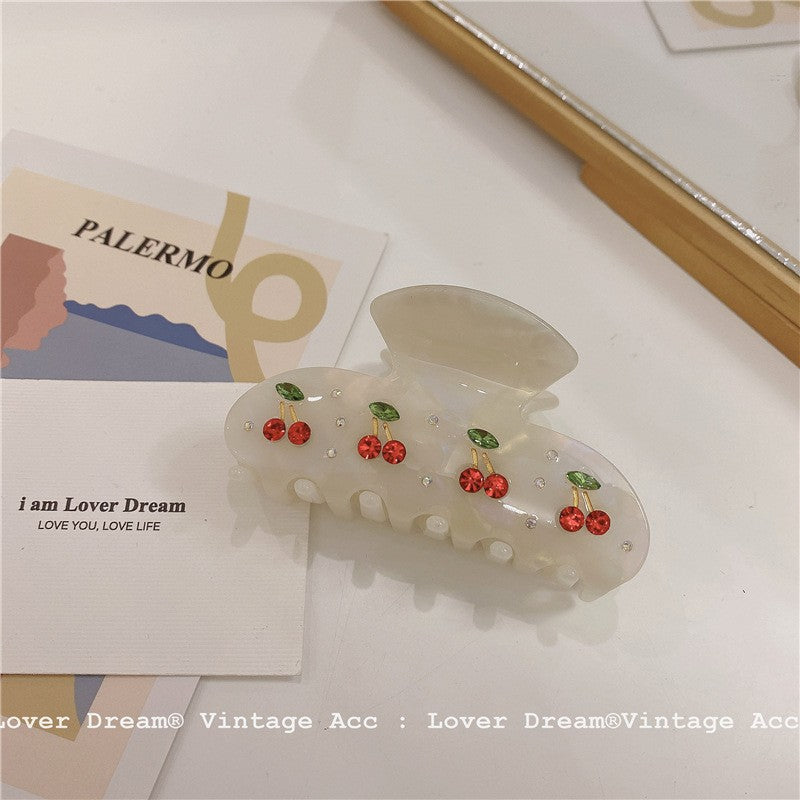 Diamond Cherry Hair Claw