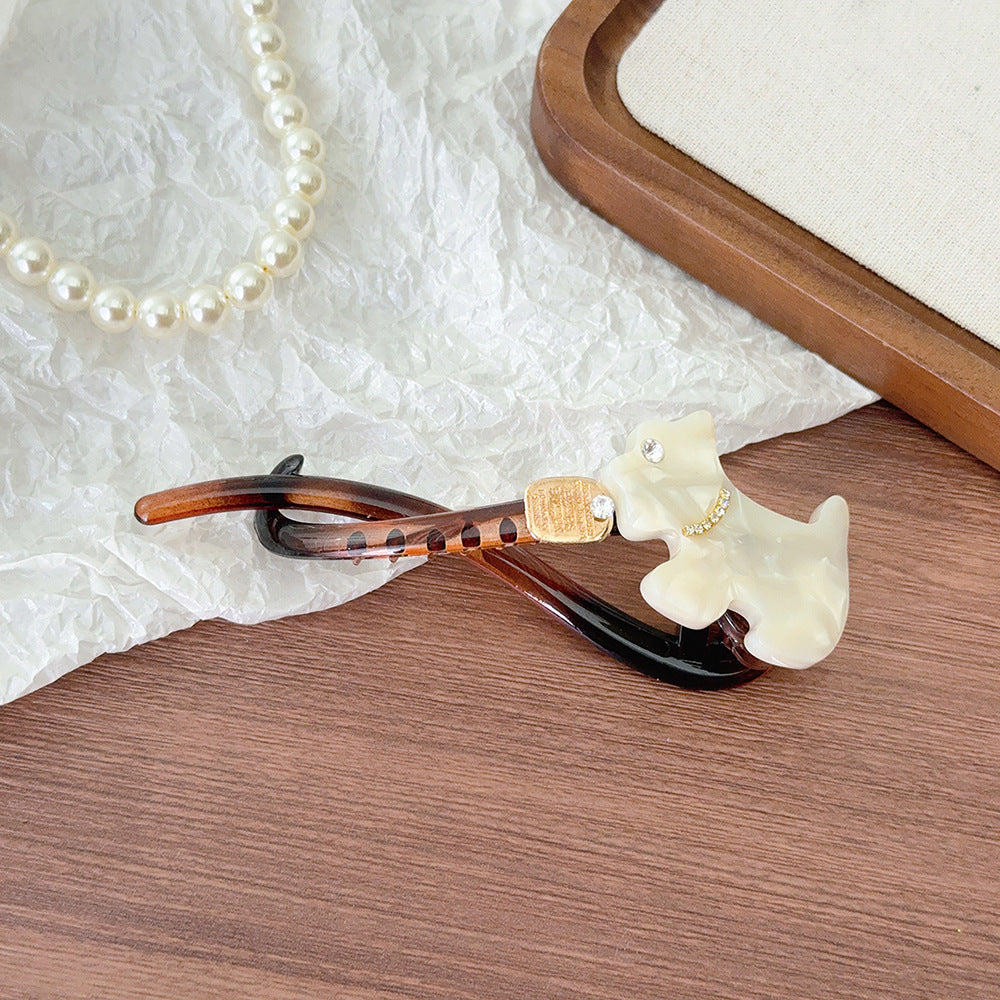 puppy one-word clip twist clip bangs clip side clip advanced sense back head hair clip