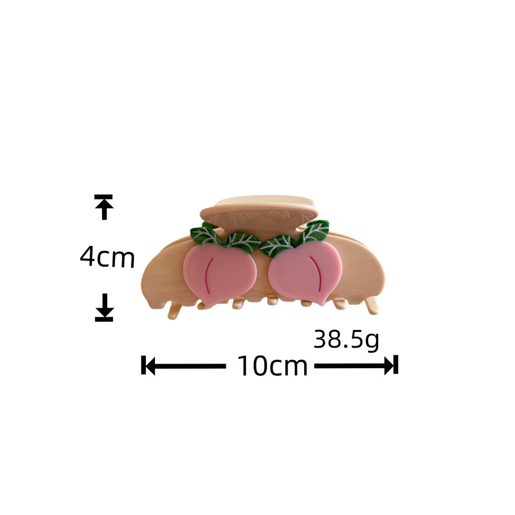 strawberry fruit hair claw