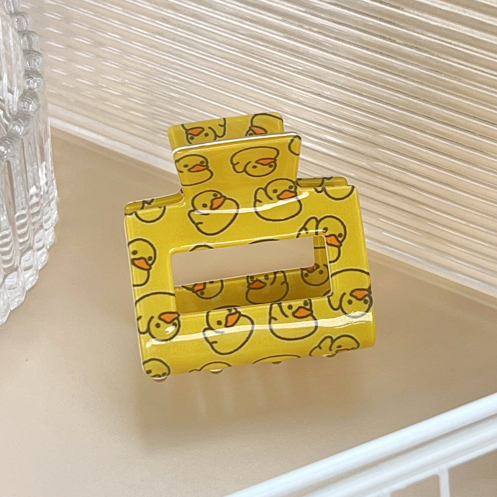 Yellow Duck Hair Claw