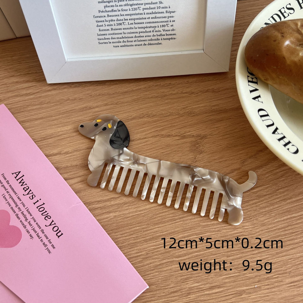 Tulip Flower Comb Premium Animal Vegetable Acetic Acid Makeup Fun Comb Portable Hair Comb