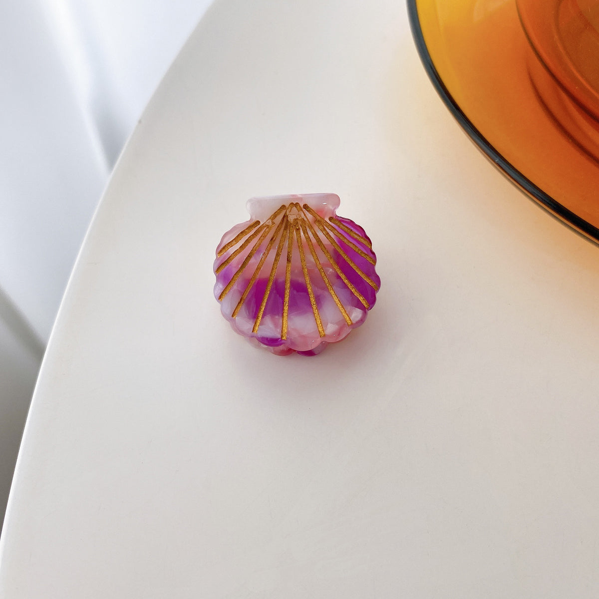 mini shell hair claw