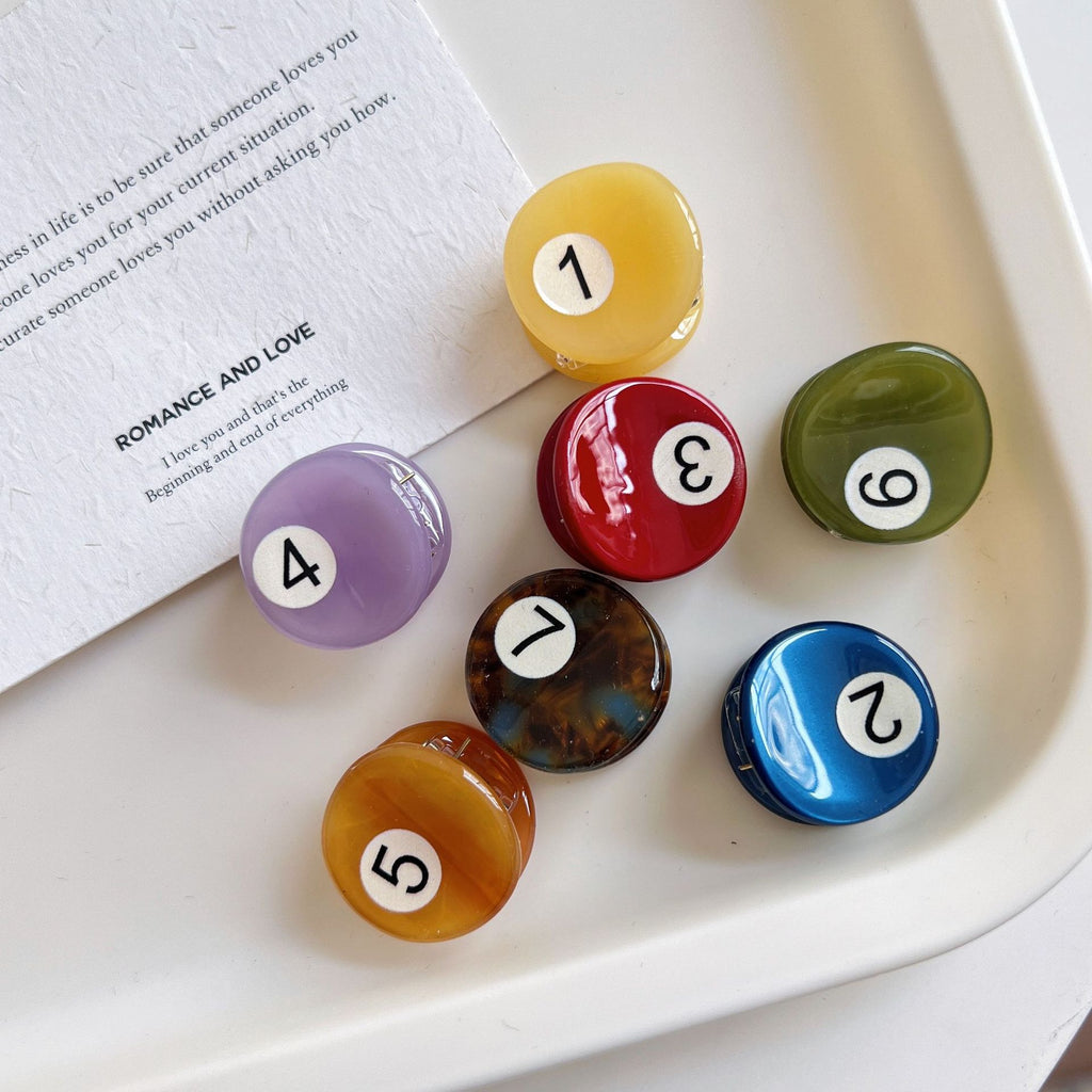 Billiards Color Hair Claw