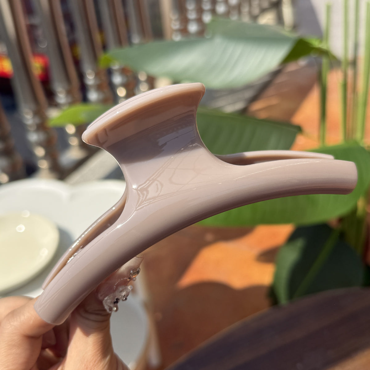 15cm large butterfly buckle back of head hair claw