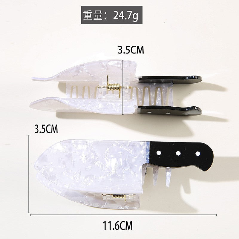 Christmas Knife Hair Claw