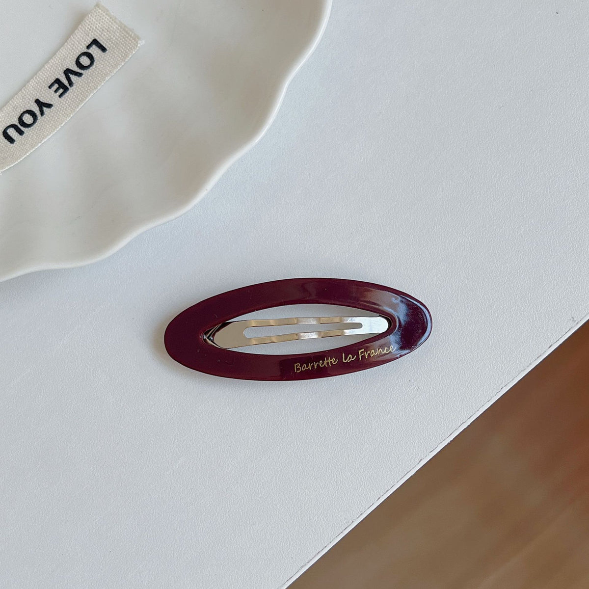 summer color oval hairpin female dopamine sweet girl bangs BB Hair clip
