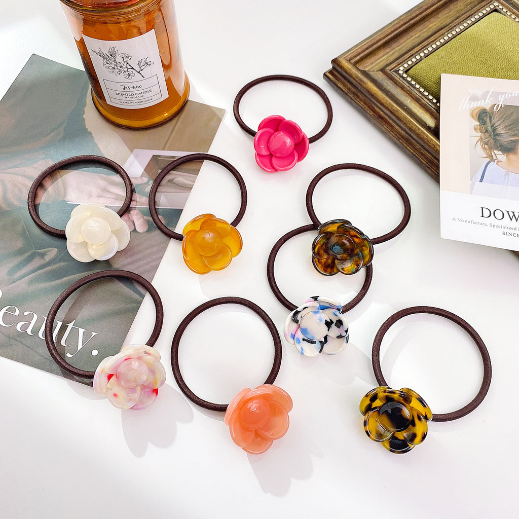 Three-dimensional Camellia hair clip