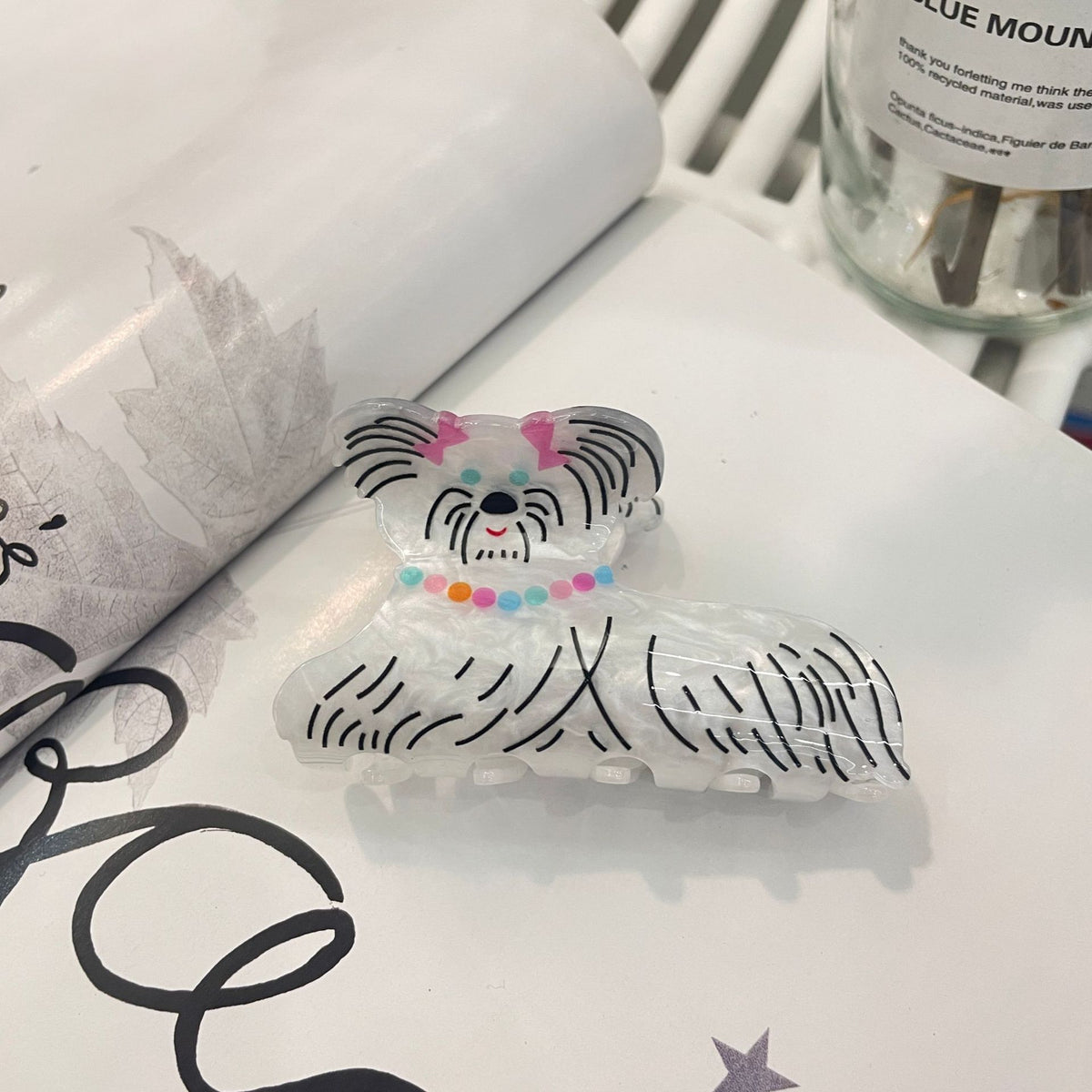 dopamine hair clip angel wing shark hair claw