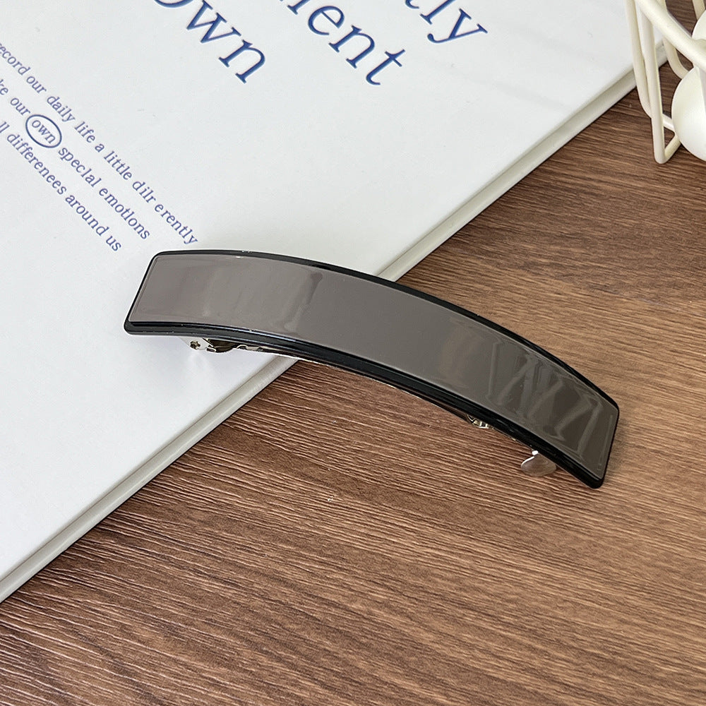 Cross-border new curved hairpin, high-end light luxury ponytail hair clip