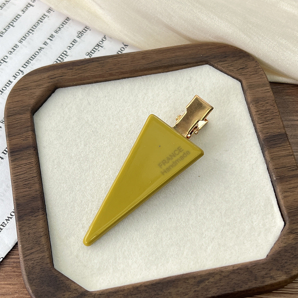 Triangle Acetic Acid Hairpin Traceless Duckbill Clip Broken Hair Clip