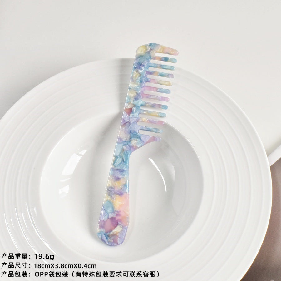 retro acetic acid portable hair comb
