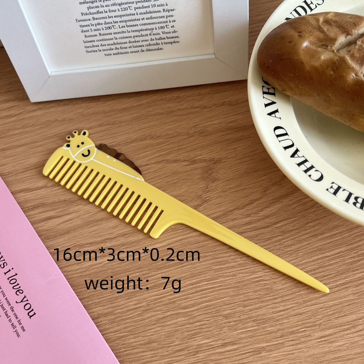 Tulip Flower Comb Premium Animal Vegetable Acetic Acid Makeup Fun Comb Portable Hair Comb