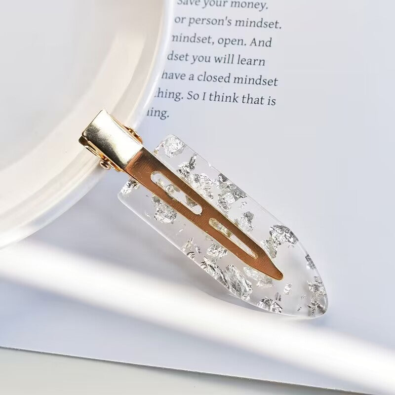 New Internet celebrity women's acetic acid plate seamless hairpin