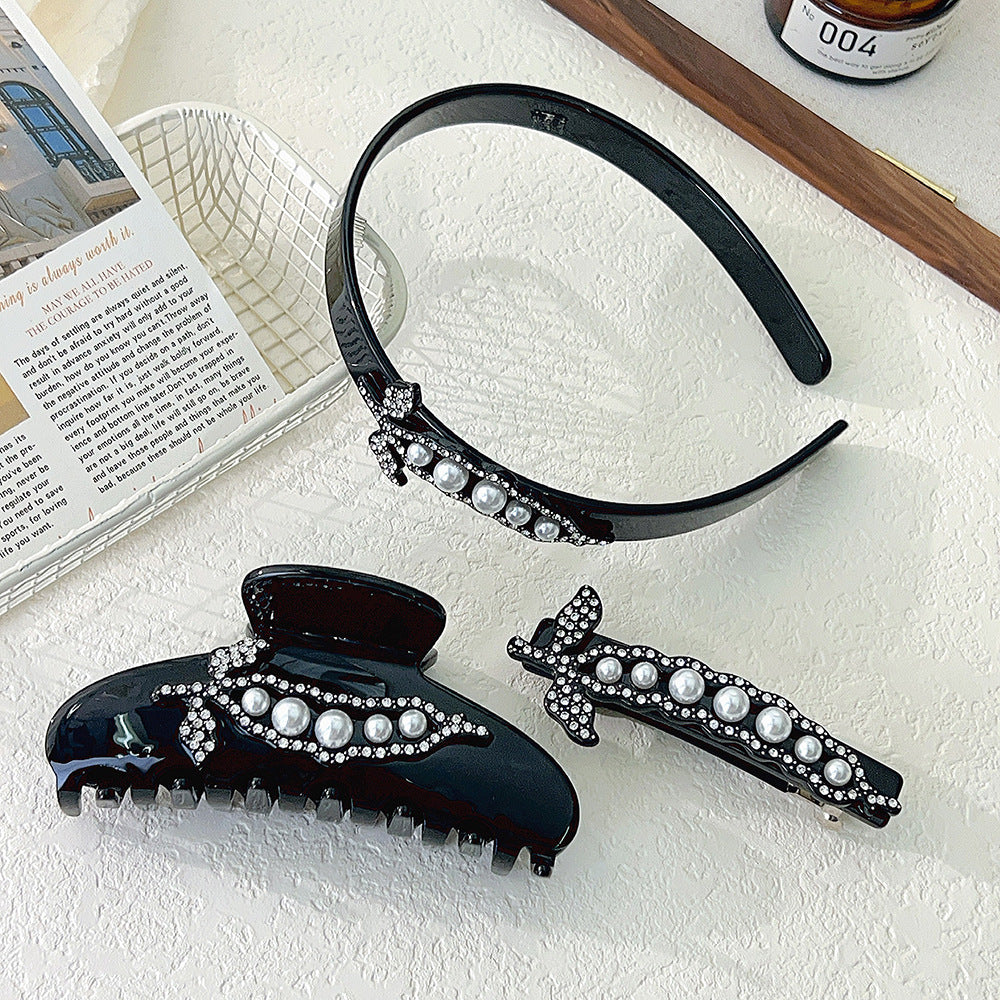 Pearl Diamond Hair Claw
