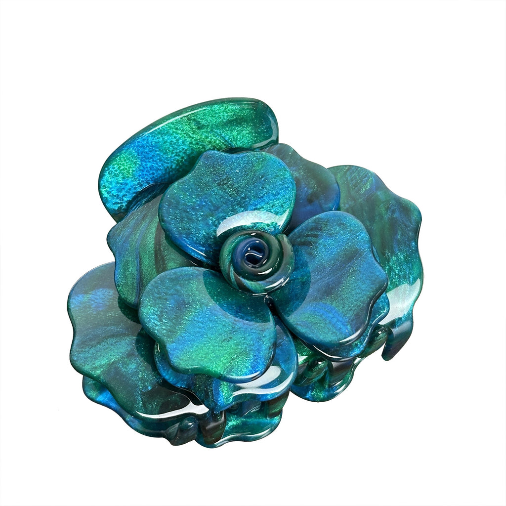 three-dimensional rose hair claw