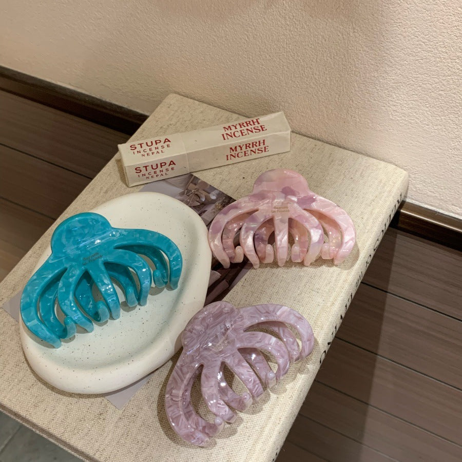 Pattern octopus claw clip